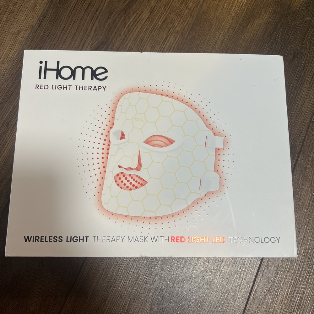 iHome Wireless Acne Treating Therapy Mask with Red Light LED Technology (NEW)